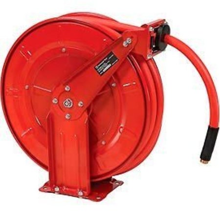 FLORIDA PNEUMATIC Florida Pneumatic 6802 1/2"x50' 300 PSI Spring Retractable Low Pressure Steel Hose Reel 6802